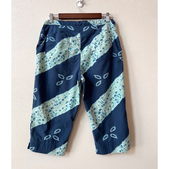 Vintage RALPH Ralph Lauren Shibori Tie Dye Cotton Capri Pants Medium 90s Y2K - Picture 5 of 9